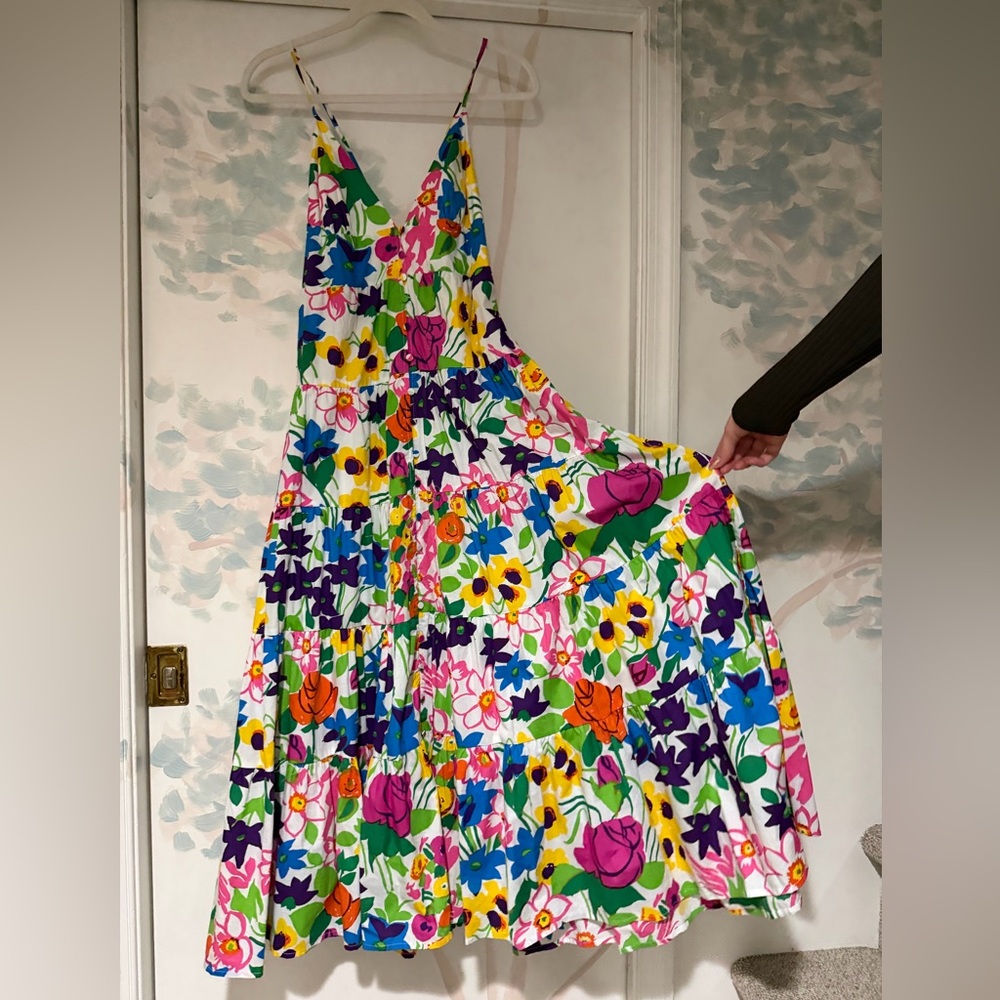 J. Crew Floral Maxi Dress - Multicolor SM